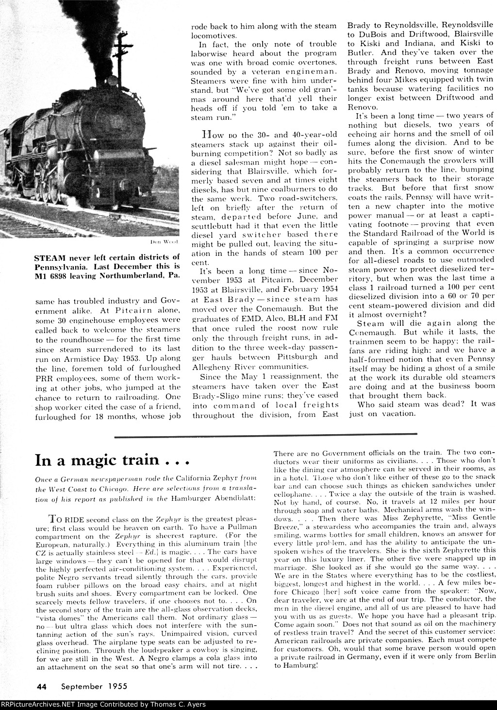 "De-dieselization," Page 44, 1955